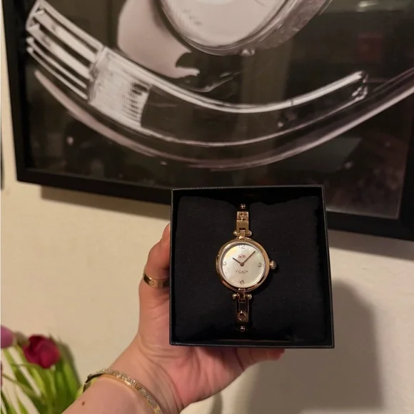 Coach Bangle Gold-Tone Women's Watch - Picture 4 of 6